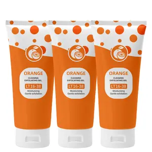 Orange Scented Exfoliator Clear Gel LF16-35 - Gentle Exfoliation for Face & Body, Deep Cleansing, Nourishing & Moisturizing, Suitable for All Skin Types