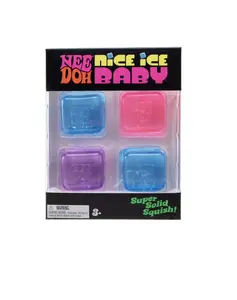 Needoh Nice Ice Baby Squishy Toys, 4-Pack Classic Novelty Fidget Toys for Kids