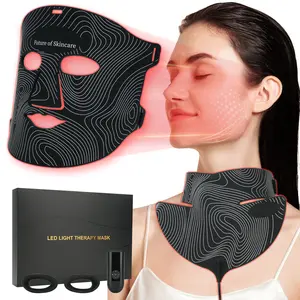 Red Light Therapy LED Face Mask Wireless Facial Mask with 630nm NIR, Rechargeable 7 Light Modes for Face Skincare, Lifting Firming Home Travel Beauty Device love gift