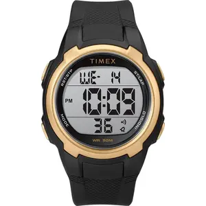Timex Sport T100 Black/Gold Unisex Digital Watch TW5M33600