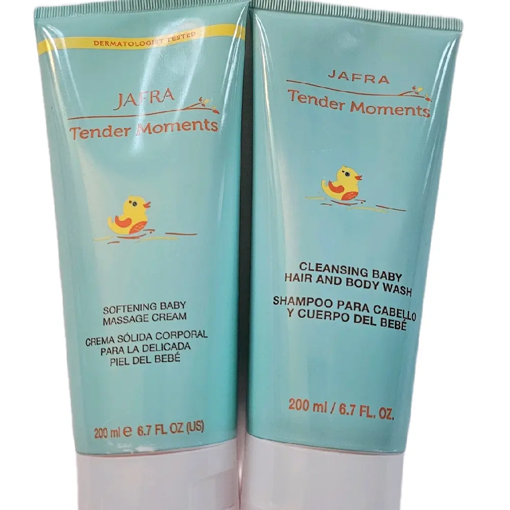 Jafra Tender Moments Bath & Care Cream & Shampoo 6.7 fl oz.