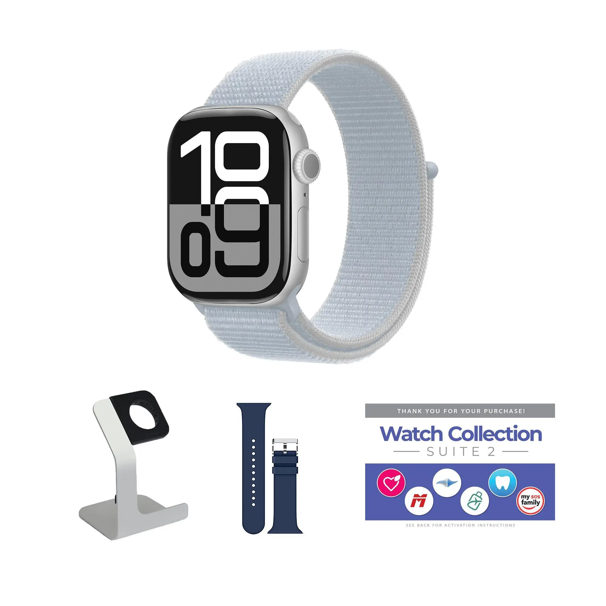 Apple Watch Ser ies 10 GPS 46mm Sport Loop Bun dle Apple Watch Ser ies 10 GPS 46mm Sport Loop Bun dle