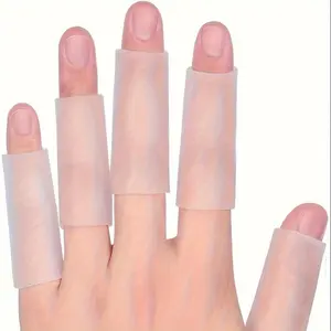 10pcs Gel Finger Sleeve Protectors, Trigger Finger Silicone Finger Sleeve Cushions