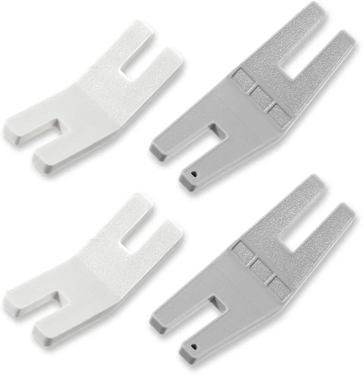 4PCS Hump Jumper Sewing Tool Set Large + Small Seam Aid & Rolled Hemmer Foot Essential Sewing Accessories and Tools