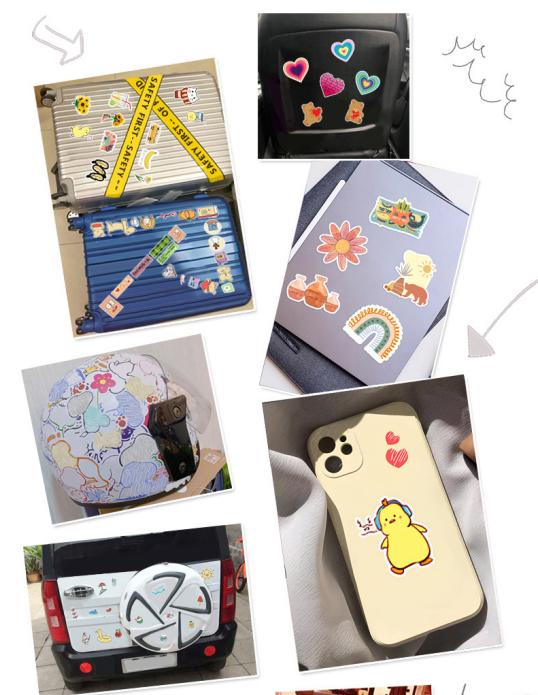 Single set contains 50 pieces, no repetition. Dandy's world graffiti stickers for phone cases, computers and tablets. Order today. Buy one, get one free. You will receive 2 sets.