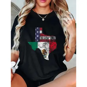 Authentic Cinco De Mayo Texas Mexico And USA Flag Design Mens T Shirt 100 Cotton Breathable Short Sleeve Tee For Holiday Celebration And Casual Outfit