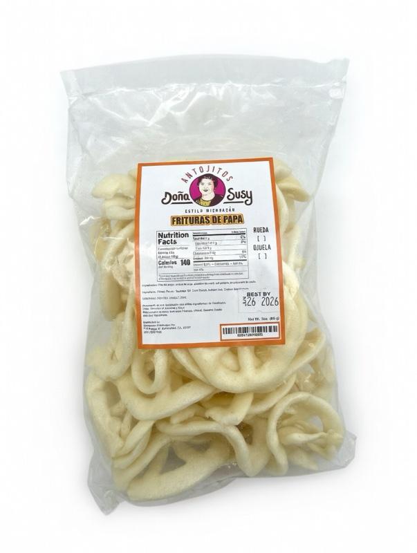 Dona Susy Frituras de Papa - 140 Calories per Serving, Best By 2/26/2026, Ideal for Snacking
