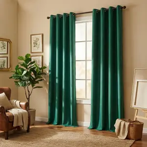 Cozy Curtain 2 Panels 52x95inch of fully opaque solid color circle-patterned curtains, 100% light-blocking, thick, wrinkle-free, and with a high-end feel. Blackout Window Cover Blackout Cloth Home Textile Blackout Privacy Grommet Curtains Set L69