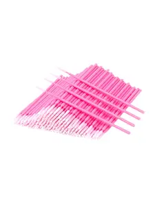 Long-Tip Pink Micro Brushes (100 pcs)