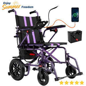 Electric Wheelchair for Adults, Foldable Power Wheelchair with 360W Dual Motor, Shock Absorbing Design, 15 Miles Range, 4MPH Max Speed, Supports 286 lbs
