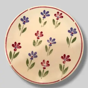 Montgomery Ward Petite Fleur | 4-Piece Floral Salad Plates | Vintage