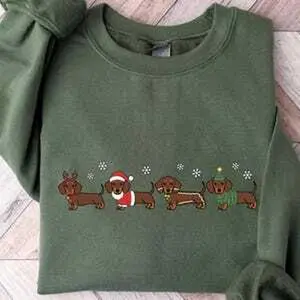 Dachshund Christmas Shirt, Wiener Dog Holiday Shirt, Dog Lover Gift ,Holiday Sweater, Cute Christmas Dog Shirt, Funny Pet Lover Gift