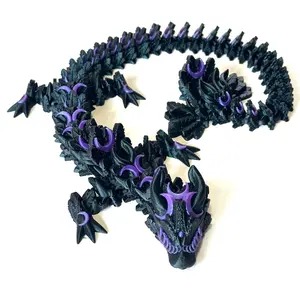 Large Lunar Dragon - 3D Printed Articulating