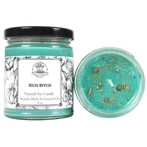 Rich Bitch Soy Candle for Wealth, Luxury & Prosperity