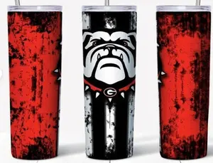 Bulldogs 20 oz. Tumbler (Red and Black with Bulldog)
