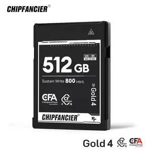 CHIPFANCIER CFexpress Type B 4.0 Memory Card 512GB PCIe 4.0 | Up to 3500MB/s Read | VPG400 | 8K/4K 120fps RAW | Compatible with Canon R5, Nikon Z9/Z8, Fuji X-H2/H2S/GFX100, DJI Drones | Durable CNC Metal Design