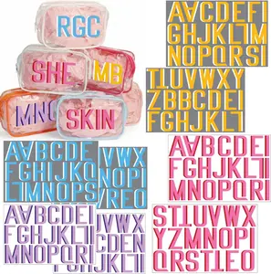 Sheet Personalized UV DFT Vinyl Letter Stickers Waterproof Shadow Monogram Decal Luggage Sticker for Bag, Cup, Tumbler, Laptop, Luggage DIY Crafts Cars Decor(Classic Multicolor)