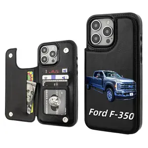 Ford F-350 AestheticPattern Casing For iphone 16 15 14 13 12 PRO PLUSMAX PU Leather Card Holder Stylish Gift ShockproofProtection Anti-Drop Protective Protector PhoneCases Shell Cover Custom Smartphone Cellphone minimalist heritage phone case