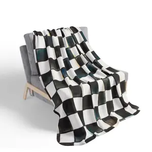 Mackenzie Childs Courtly Check Blanket - Soft, Warm and Lightweight