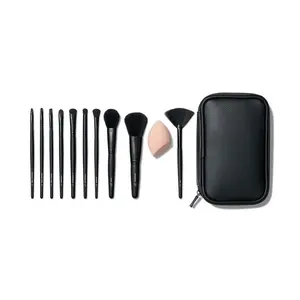 Full Face & Eye Makeup Brush Set with Travel Case Full Face & Eye Makeup Brush Set with Travel Case