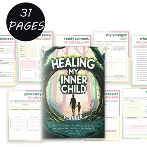1PC Shadow Work Healing Journal Planner: 31-Day Guided Program for Trauma Recovery Journey & Self-Discovery | Therapist-Developed Reparenting Techniques & Therapy Techniques & Inner Child Integration Exercises