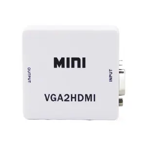 VGA to HDMI converter VGA2HDMI adapter with audio and USB power supply high-definition
