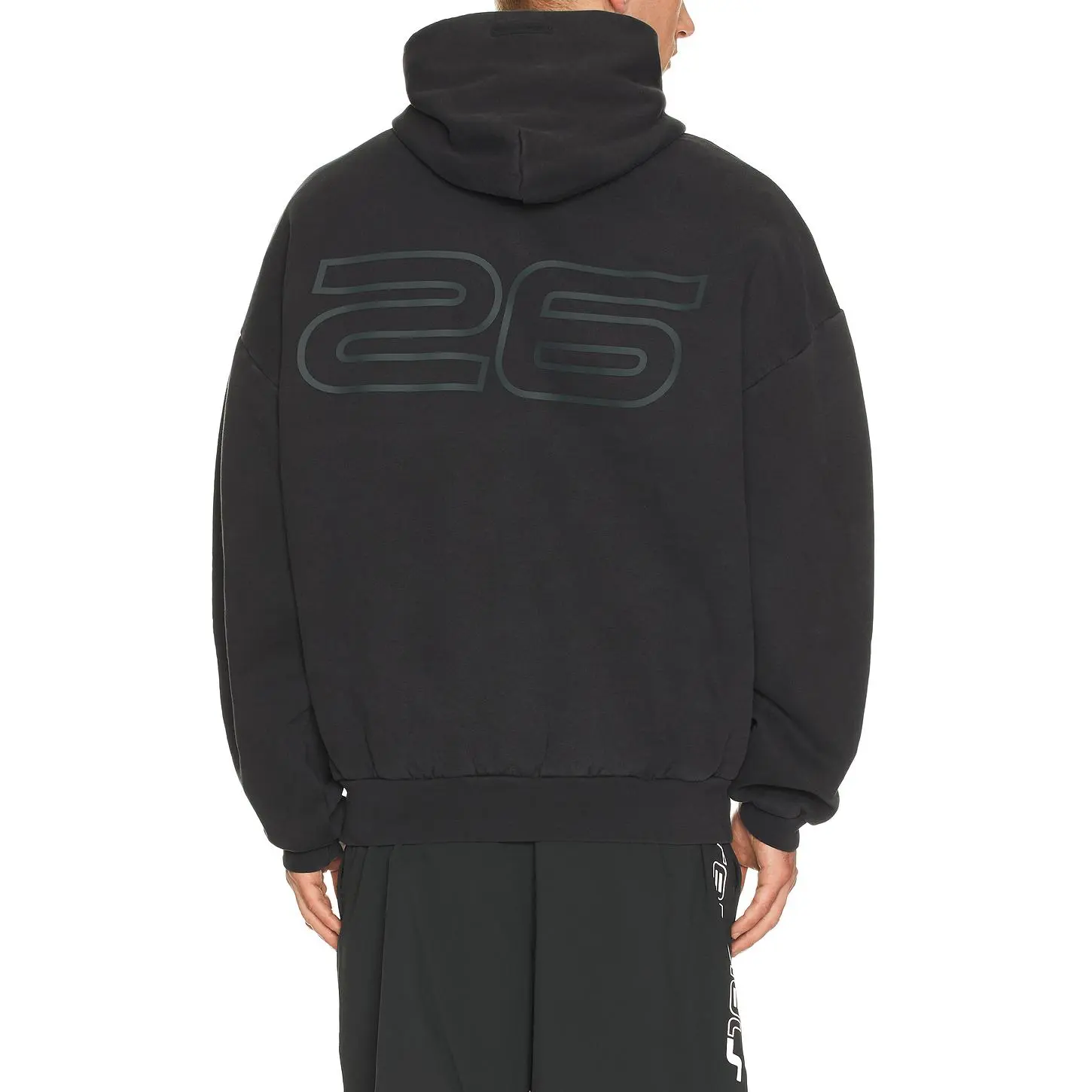 Fear of God ESSENTIALS 90'S Hoodie in Vintage Black Fear of God ESSENTIALS 90'S Hoodie in Vintage Black