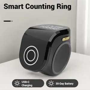 Muslim Smart Counting Ring, Prayer/gym/meditation, 1.8cm Mini Body, USB-C Fast Charging, 30 Days Battery Life, Precision Touch