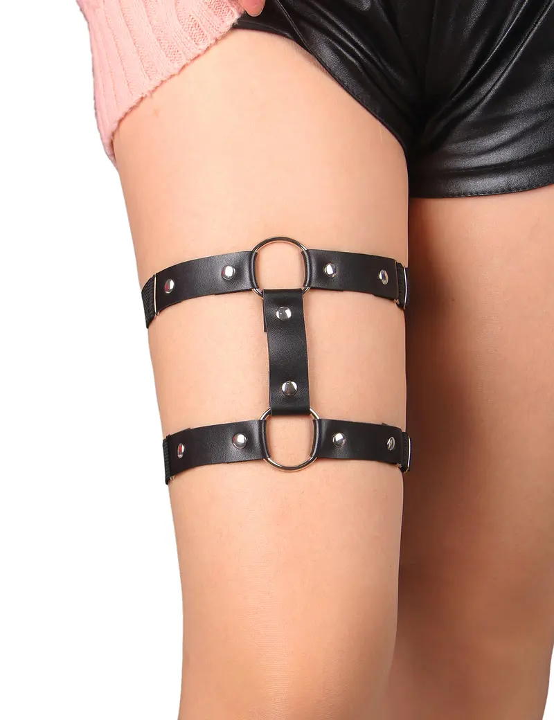 durex gleitgel aloe vera inhaltsstoffe SURELIN - Faux Leather Garter Belt