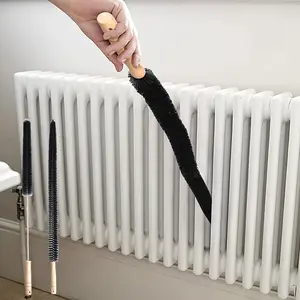 Long Handle Multi-Purpose Radiator Cleaning Brush, Multipurpose Cleaning Tool, Dryer Vent Cleaning Brush, Stainless Steel Dryer Vent Cleaner Brush, Dryer Lint Brush, Flexible Lint Remover