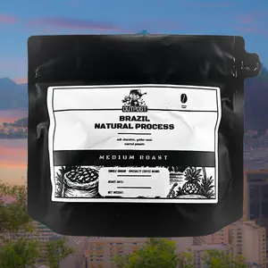 Single Origin Organic Brazilian Coffee Beans – Medium Roast – Whole Bean 8oz