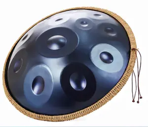 Handpan drum pure hand-made professional grade hollow drum 12 tone blue hand disc Percussion Instrument