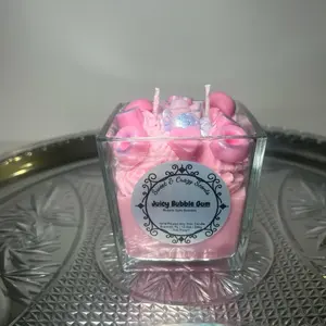 Juicy Bubble Gum Scented Candles 12oz square