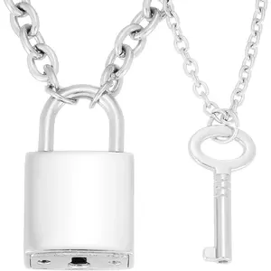 Lock And Key Necklace for Couples Matching Boyfriend And Girlfriend Jewelry You Hold The Key To My Heart Bf Gf Couple Necklaces