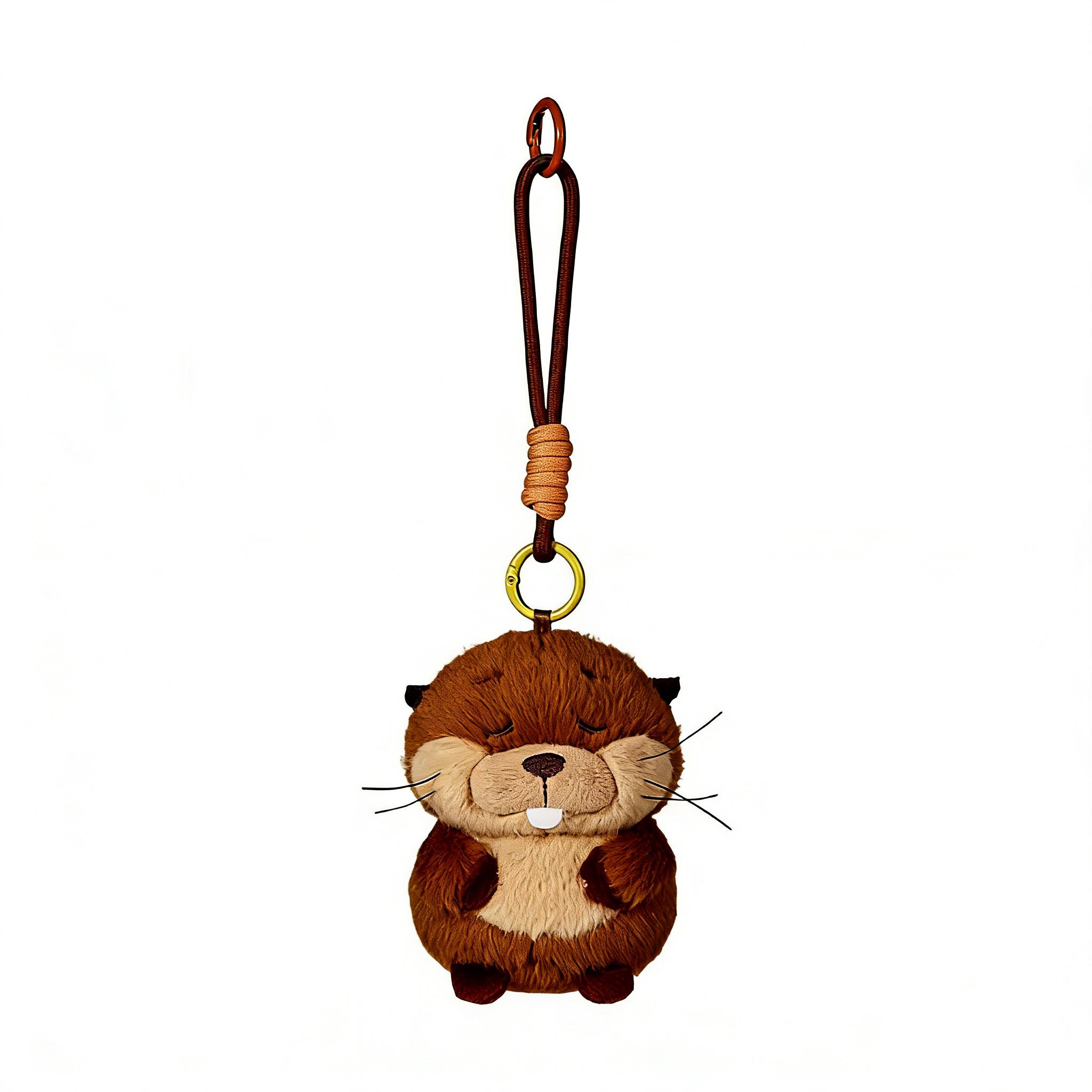 Disney Pixar Beaver Transformation Plan Plush Keychain,Cute Characters,Soft Collectible Stuffed Animal Bag Charm for Backpack Purse Keyring,Official Fan Gift for Kids & Adults Holiday Gift Birthday Gift (4.3"-5.7")