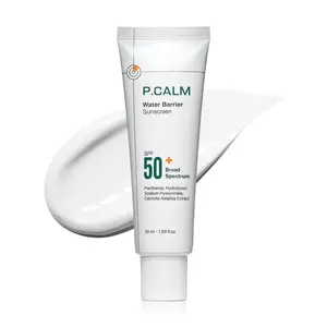 P.CALM Water Barrier Sunscreen SPF50+ PA++++ (50ml / 1.69 fl. oz.) - Lightweight Hydrating Sunscreen with Panthenol | No White Cast | Daily Sunscreen for Sensitive Skin