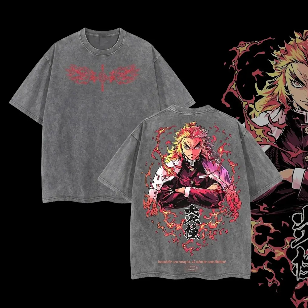 Grey-Acid Wash Tshirt