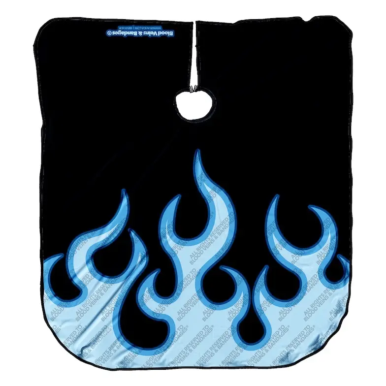 Hot Rod Blue - Collector's Barber Cape