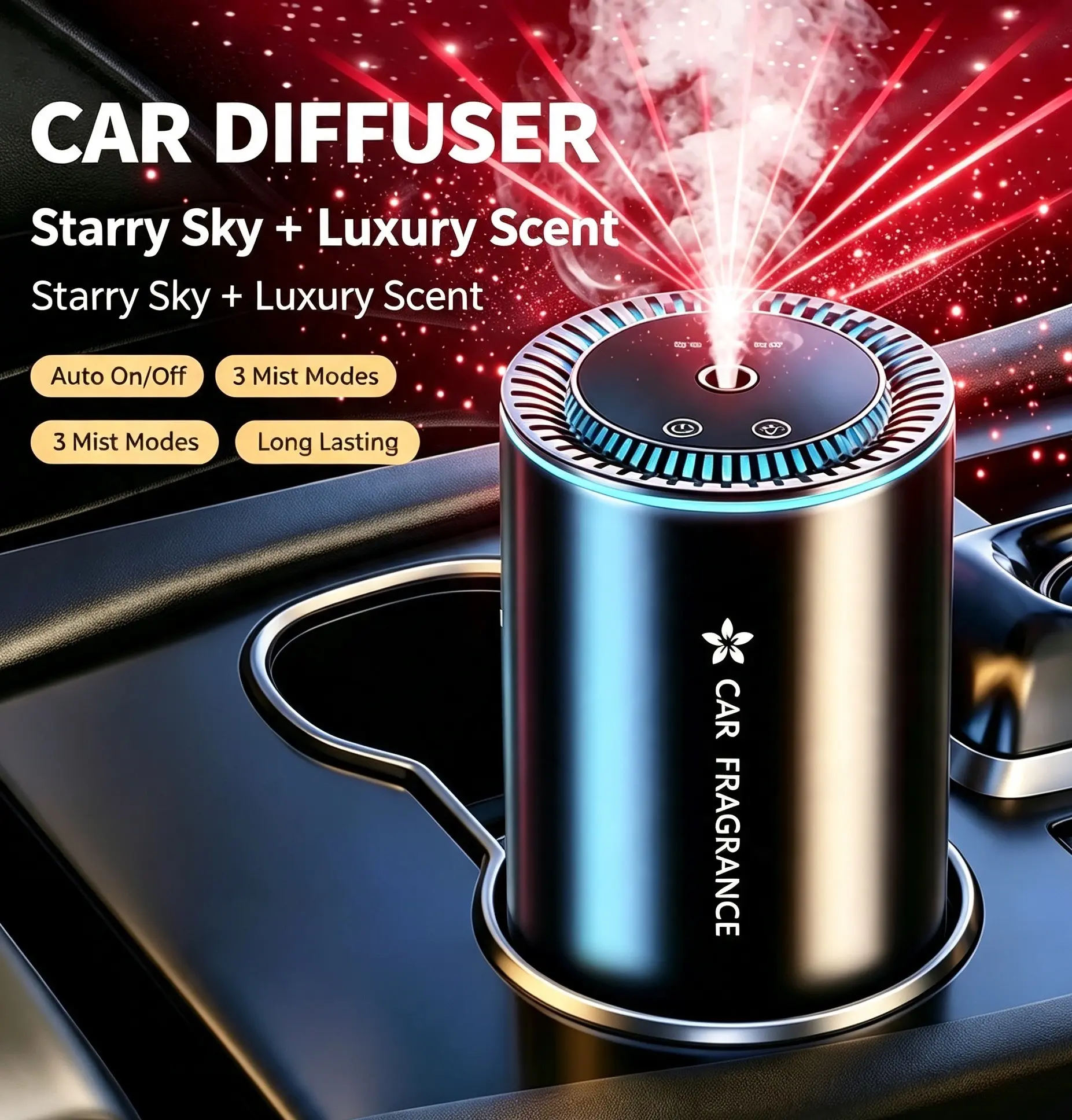 Smart Car Fragrance Diffuser - Automatic Mist Car Interior Air Freshener, Cars Accessories, Auto Accessories