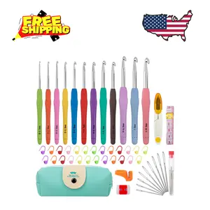Crochet Hooks 12 Sizes Crochet Hook Set, 51 Pack Yarn Crochet Kit