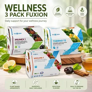 Wellness 3-Pack Fuxion PRUNEX1, NOCARB-T, THERMO T3, Tea Herbal Natural