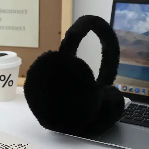 Women's Adjustable Fleece Ear Warmers, Windproof Cold-Resistant, One Size Locking Mechanism, Elastic Lightweight Winter Ear Muffs, Ear Muffs For Winter