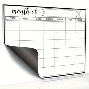 Magnetic Dry Erase Refrigerator Calendar, Whiteboard Planner for Kitchen Fridge, Kitchen Organization Tool, Christmas Gift for Home Organizers