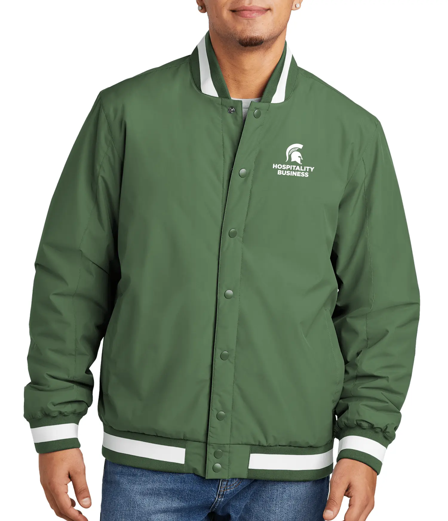 Michigan State Hospitality Business Varsity Jacket