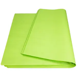 IDL Packaging SatinPack 24" x 36" Citrus Green Tissue Paper Sheets, Pack of 350, Durable 20# (33 GSM), USA-Made - Wrapping Tissue Paper Sheets for Gifts, Flower Bouquets, Christmas Packing Paper