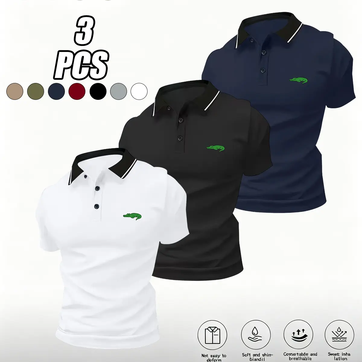 White - Black - Dark Blue