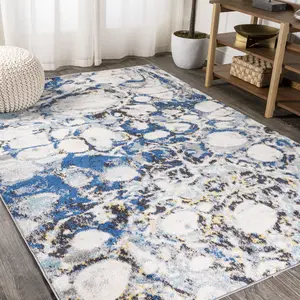 JONATHAN Y Pebble Marbled Abstract Indoor Area Rug; for Living Room, Kitchen, Bedroom, Dining Room, Office