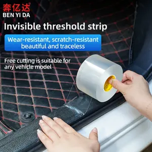 Nano single-sided adhesive car door sill invisible anti-collision strip, freely cut, universal scratch-resistant car body protective adhesive strip, acrylic single-sided tape, Automotive