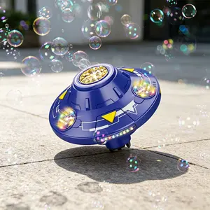 Flying Saucer Bubble Remote Control Car, Smart Obstacle Avoidance, Sound Light Music, Outdoor Fun, Birthday Gift, Includes 2 Bottles of Bubble Solution, Remote Controlled Car, RC Car, Remote Controlled Vehicle
