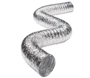 Deflecto Supurr-Flex Clothes Dryer Transition Duct - 4" x 8' F0408B/4